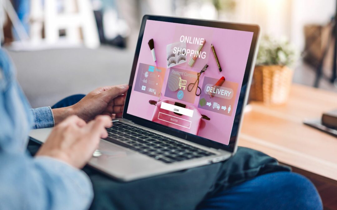 Persona comprando cosas en línea