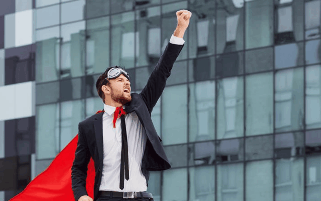 Agente de seguros con capa